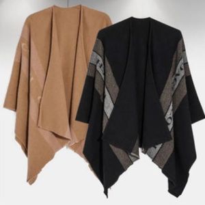 VARSITY STRIPE PONCHO